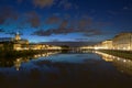 Lungarno Firenze evening Royalty Free Stock Photo