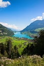 Lungern village in Switzerland Royalty Free Stock Photo