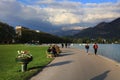 Lungolago in Annecy, Haute Savoie, France Royalty Free Stock Photo