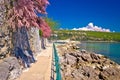 Lungomare coast famous walkway in Opatija Royalty Free Stock Photo