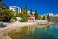 Lungomare famous waterfront walkway in Opatija view Royalty Free Stock Photo