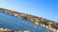 Lungomare - seashore of Napoli along the touristic harbor of Mergellina