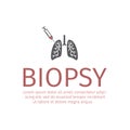 Lungs Biopsy flat icon