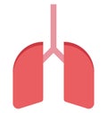 lungs, breathe, Isolated Vector icon that can be easily modified or edit Royalty Free Stock Photo