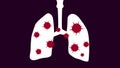 Lungs and COVID-19. EPS 10 Vector