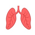 Lungs icon Royalty Free Stock Photo