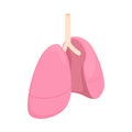 Lungs Isometric Illustration Royalty Free Stock Photo