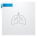 Lungs Line Icon