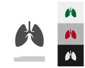 Lungs Logo Template Design Vector, Emblem, Design Concept, Creative Symbol, Icon