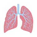 Lungs symbol. Breathing. Lunge exercise.