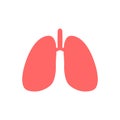 Lungs symbol. Lung cancer asthma, tuberculosis, pneumonia. World Tuberculosis Day. World Pneumonia Day. Health care