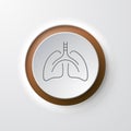 Lungs Web Icon Royalty Free Stock Photo