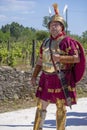 LUNI, MASSA CARRARA, ITALY Ã¢â¬â JUNE 2, 2019: Community event, Ancient Rome reenactment near Portus Lunae, genuine