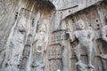 Luoyang The Buddha of Longmen Grottoes in China Royalty Free Stock Photo