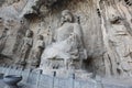 Luoyang The Buddha of Longmen Grottoes in China Royalty Free Stock Photo