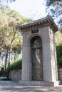 LUOYANG, CHINA - NOV 13 2014: Tomb of Bai Juyi (772-846 A.D.) in