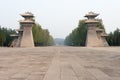 LUOYANG, CHINA - NOV 21 2014: Tomb of Emperor Guangwu of Han. a Royalty Free Stock Photo