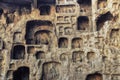 Longmen Grottoes ,one of the finest examples of Chinese Buddhis Royalty Free Stock Photo