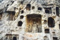 Longmen Grottoes ,one of the finest examples of Chinese Buddhis Royalty Free Stock Photo