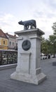 Lupa Capitolina Monument from Cluj-Napoca from Transylvania in Romania