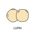 Lupine icon for food apps and websites