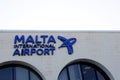 Luqa international airport in Malta Royalty Free Stock Photo