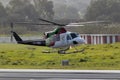 Luqa, Malta 5 February 2015: Bell 412 landing 31. Royalty Free Stock Photo