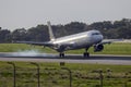 Cargo A321 landing Royalty Free Stock Photo