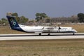 Luqa, Malta 11 July 2015: Olympic DHC-8 landing.