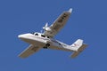 Luqa, Malta 19 June 2015: Tecnam on final approach. Royalty Free Stock Photo