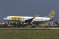 Luqa, Malta 7 October 2015: 737 landing.