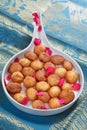 luqaimat. arabic sweet dumplings.lokma.lugaimat. awameh. loukoumades.luqmat al qadi. Royalty Free Stock Photo