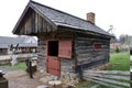 Wooden Blacksmiths Shed at Luray Valley Museum. Luray, VA, USA. April 10, 2015.