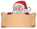 Lurking Santa Claus holding parchment 3