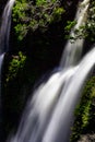 Ãâlurred water motion in a waterfall. Royalty Free Stock Photo