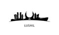 Lusail city skyline.