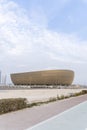 Lusail Iconic Stadium or Lusail Stadium is a football stadium in Lusail, Qatar. Royalty Free Stock Photo