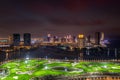 Aerial view Newly Develop Lusail City Skyline