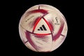 An Adidas Al Hilm Pro Soccer ball. An official match ball used in the FIFA World Cup semi-finals and