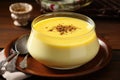 Luscious Creamy custard pudding. Generate AI