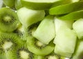 Luscious Lime Green Cut Fruit Royalty Free Stock Photo