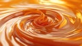 A luscious liquid toffee background with swirling melted caramel evokes indulgent sweetness. Tempting, Ai Generated