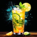 Luscious Mango Mojito in a Tropical Paradise