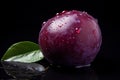 Luscious Ripe plum. Generate Ai