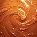 Luscious toffee background swirls with melted caramel, tempting sweetness