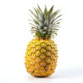 Fresh pineapple isolated white background AI generated Royalty Free Stock Photo