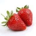Fresh strawberry isolated white background AI generated Royalty Free Stock Photo