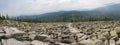 Lusen mountain top panorama, Bavarian forest, Germany