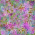 Lush bloom Transparent multicolored layered flowers Abstract blur painted floral wallpapers