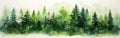 Lush Forest Landscape Painting